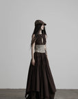 DOINDULGE Lace Waist Maxi Dress