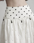 DOINDULGE Polka Dot Wide-Leg Pants