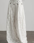 DOINDULGE Polka Dot Wide-Leg Pants