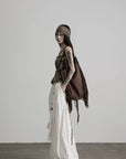 DOINDULGE Low-Rise Wide Leg Pants