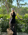Rase Le Sol Sheer Mermaid Halter Dress