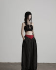 DOINDULGE Reversible Beaded Keyhole Camisole Bell Pendant Crop Top