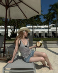 Rase le sol Lace Bra Layered Racerback Fitted Tank Top Set