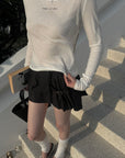 Rase le sol Deconstructed Pleated Mini Skirt & Bloomers Set