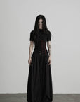 DOINDULGE Wide Leg Gathered Waist Pants