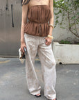 Hydrae Floral Washed Wide Leg Pants