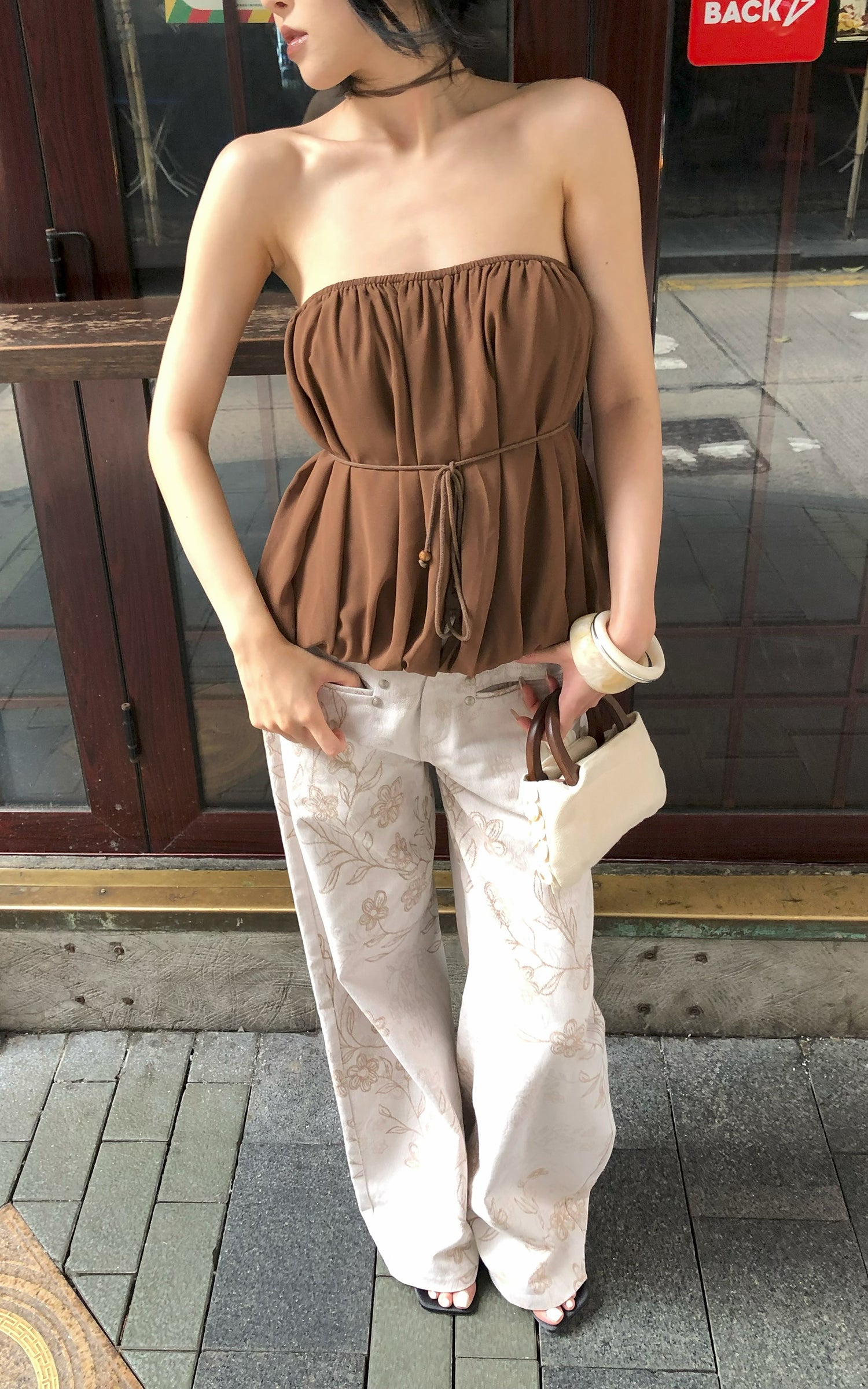 Hydrae Floral Washed Wide Leg Pants