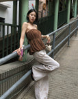 Hydrae Floral Washed Wide Leg Pants