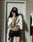 WARDEN EDGE Suspender Strap Micro Knit Shorts