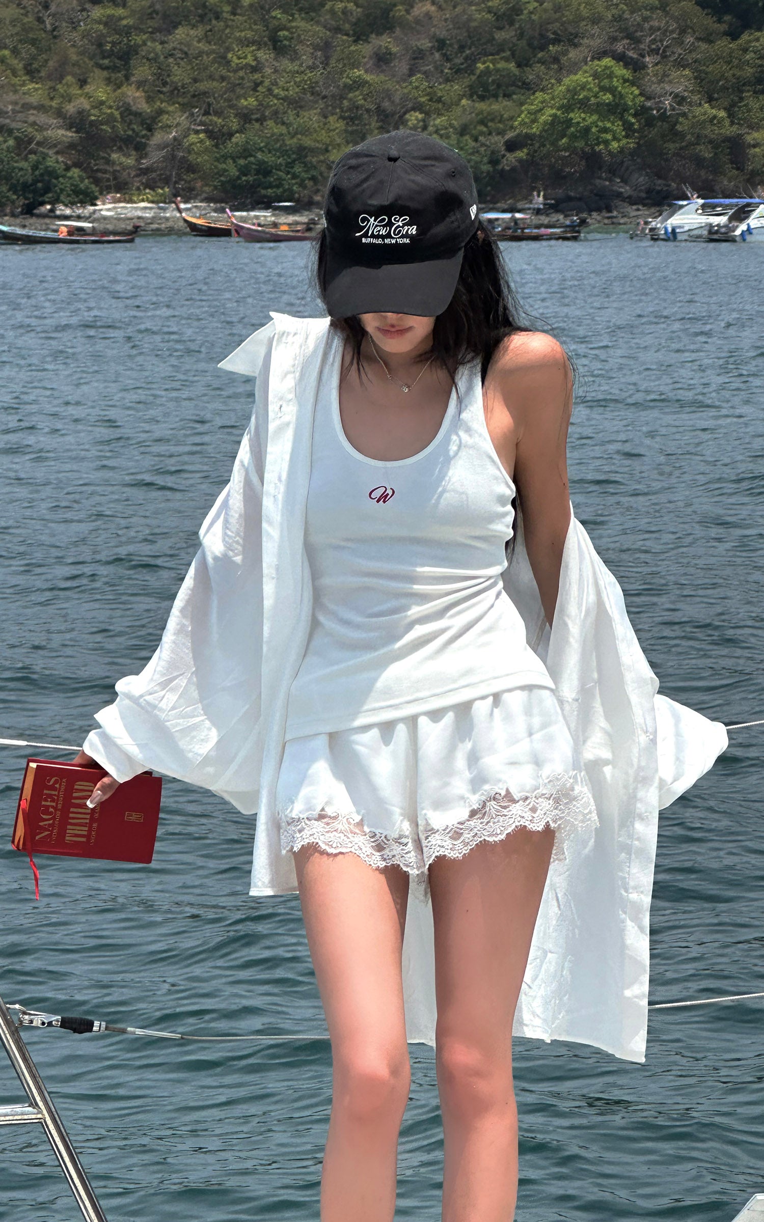 WARDEN EDGE Lace-Trim Lounge Shorts