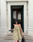 WARDEN EDGE Trench-Inspired Strap Mini Dress