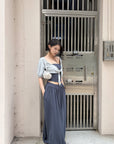 Hydrae Draped Jersey Halter Maxi Skirt Set