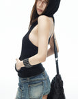 IAMXIAA Low Rise Vintage Wash Micro Denim Shorts