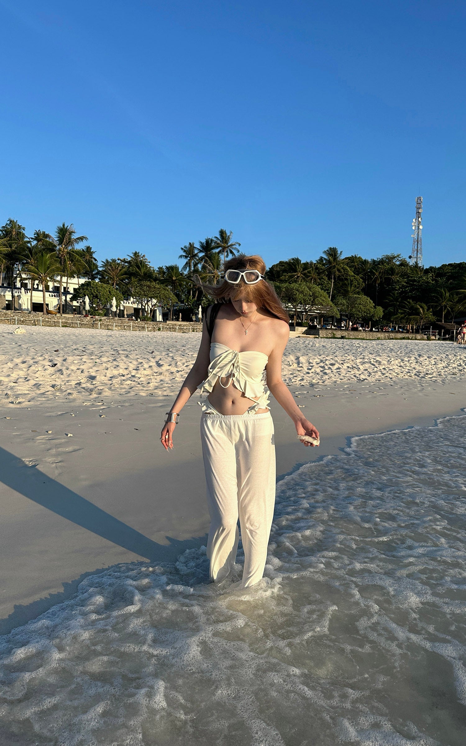 Rase Le Sol Echoes of the Tide Ruffle Three-Piece Swim Set