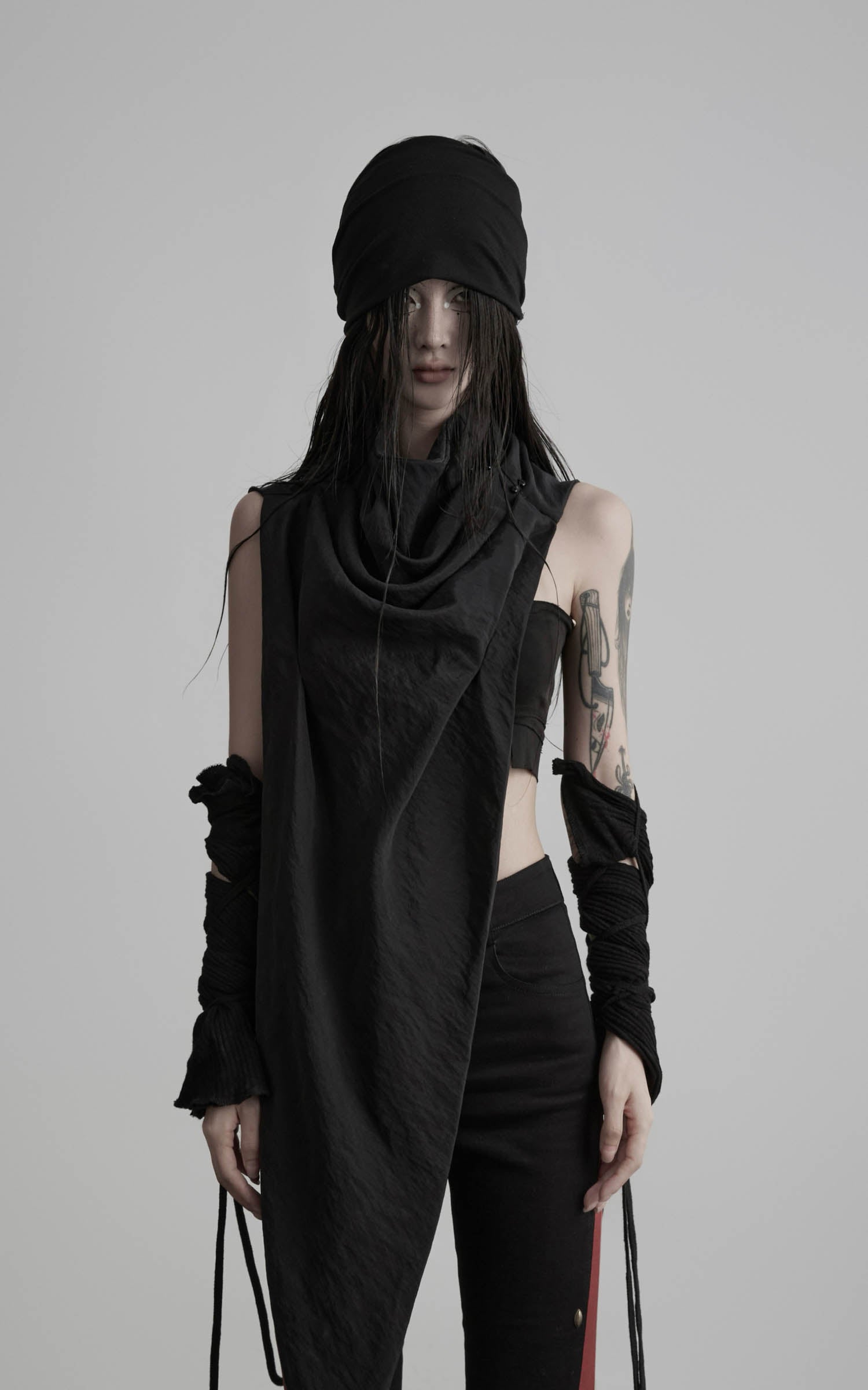 DOINDULGE Asymmetric Drape Scarf Shawl