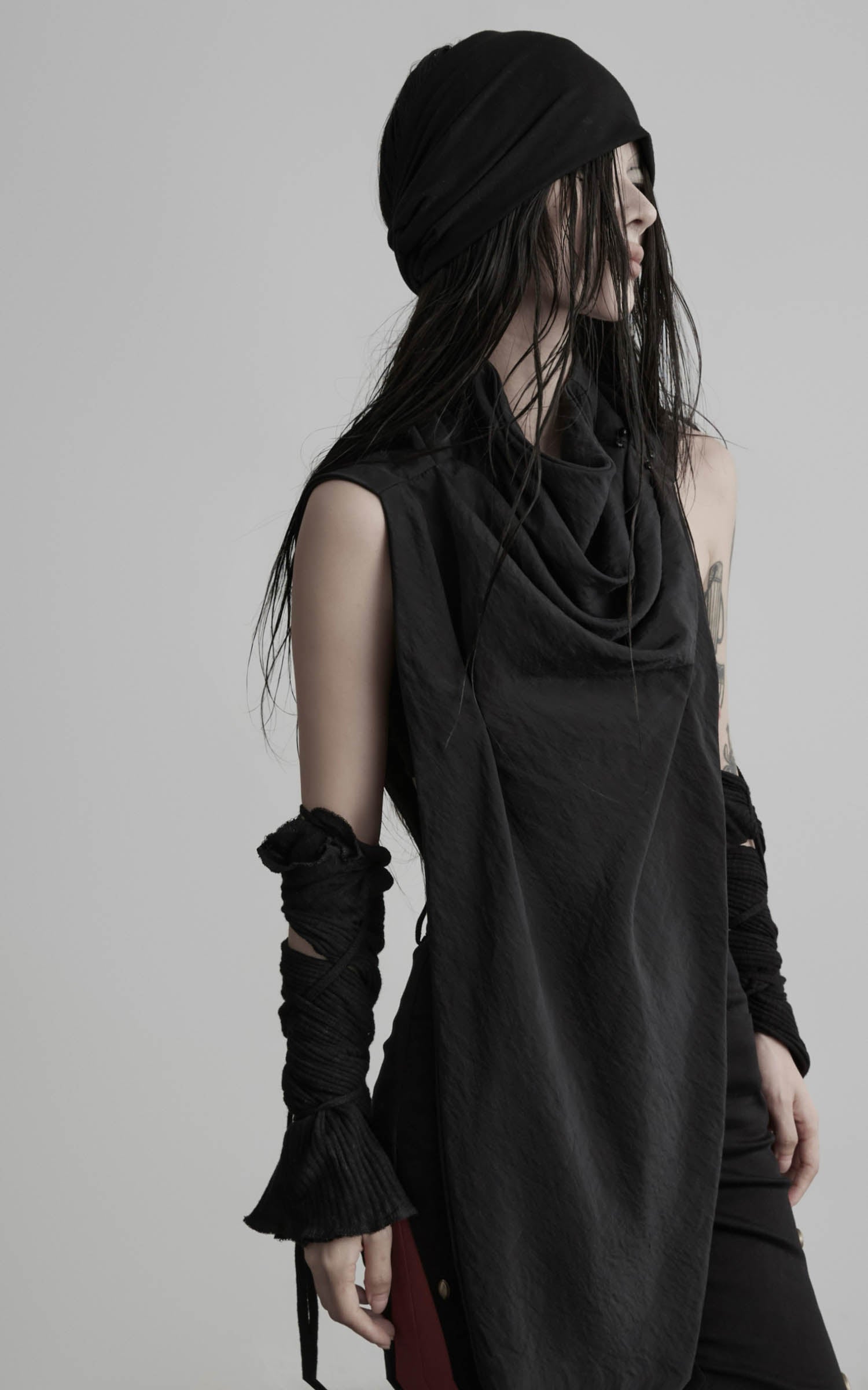 DOINDULGE Asymmetric Drape Scarf Shawl