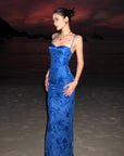 ROVENTE Liquid Floral Slip Maxi Dress