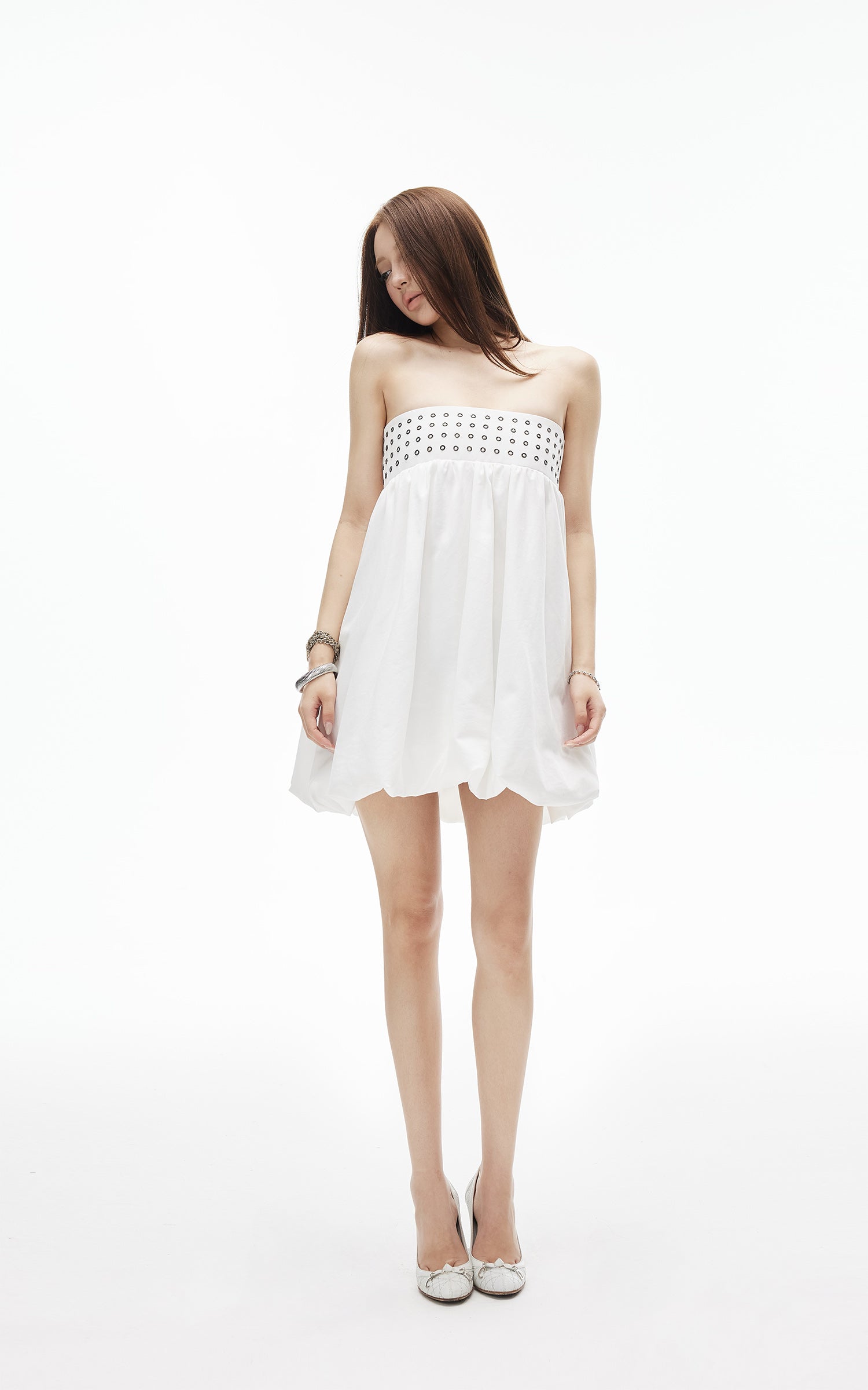 IAMXIAA 2-Way Eyelet Bubble Skirt