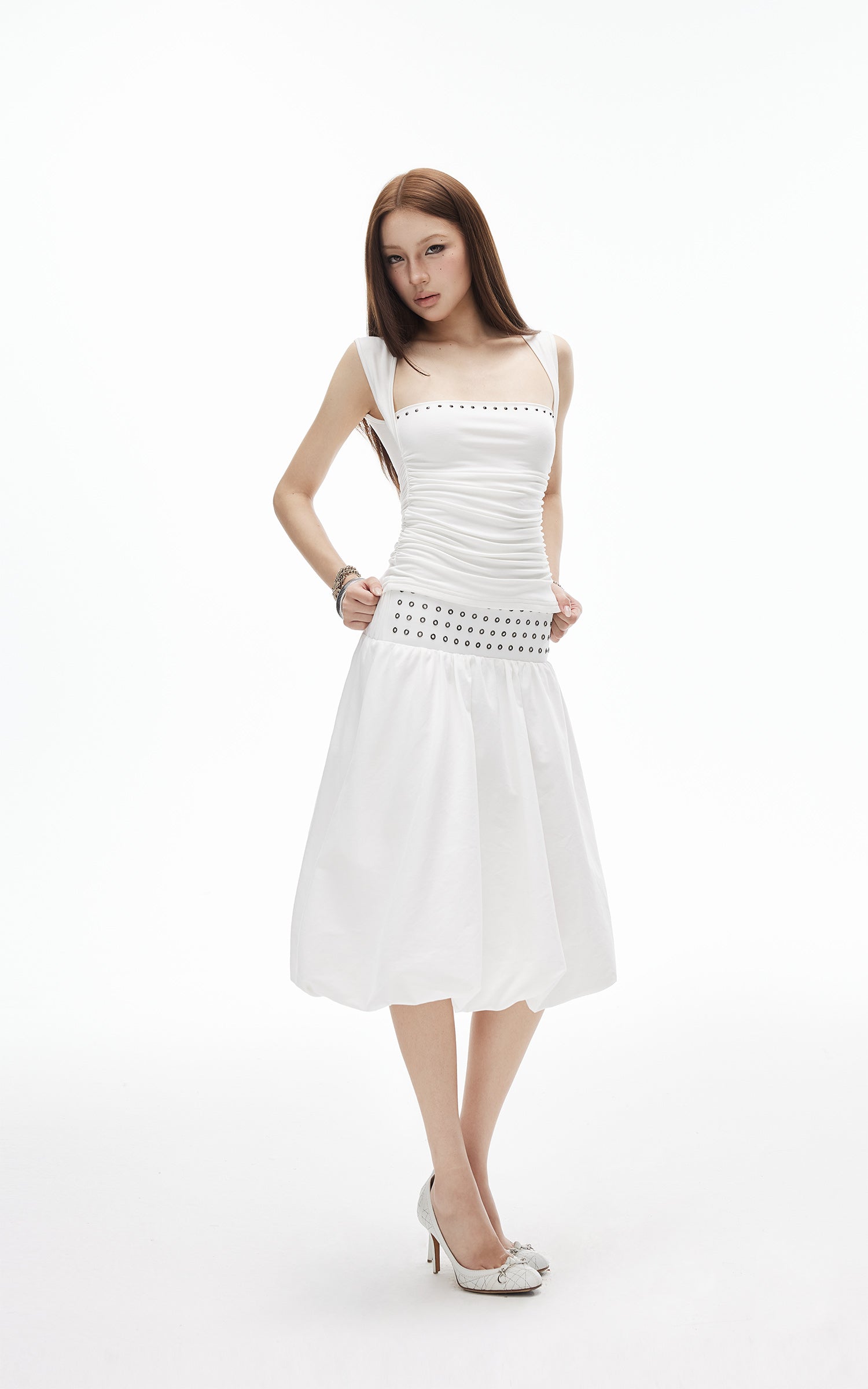IAMXIAA 2-Way Eyelet Bubble Skirt
