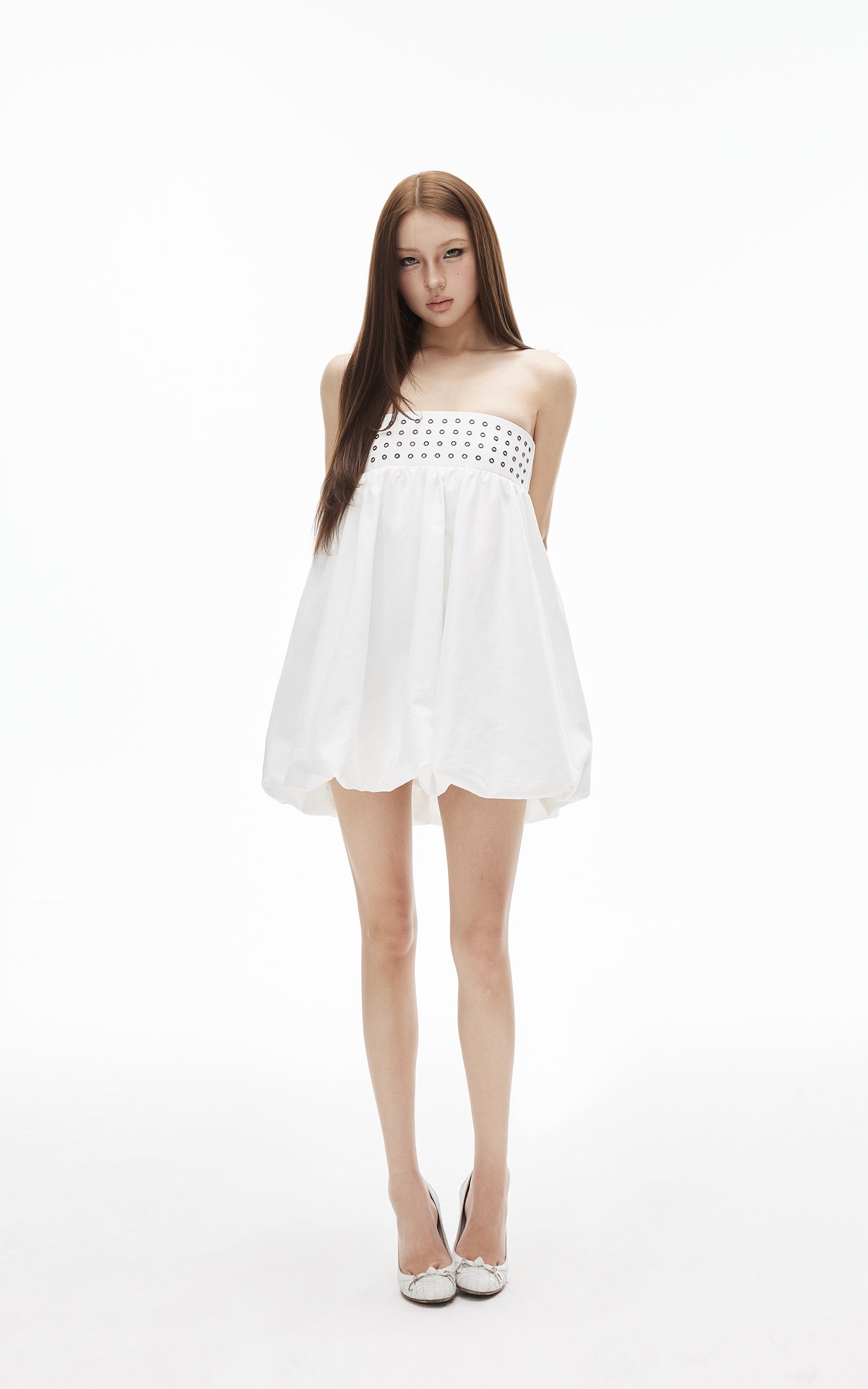 IAMXIAA 2-Way Eyelet Bubble Skirt
