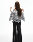 IAMXIAA Wild Muse Off-Shoulder Chiffon Top
