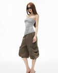 IAMXIAA Knot Detail Strapless Tube Top