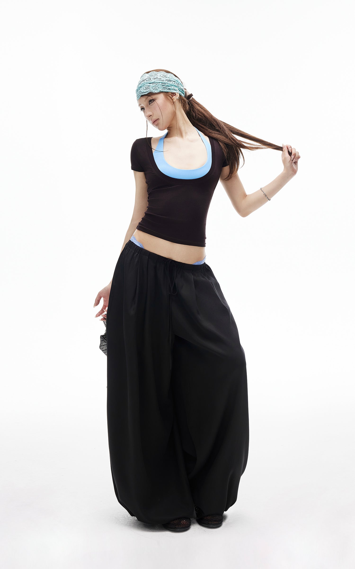 IAMXIAA Balloon Wide-Leg Drawstring Pants