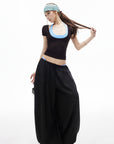 IAMXIAA Balloon Wide-Leg Drawstring Pants