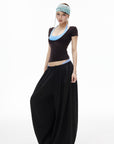 IAMXIAA Balloon Wide-Leg Drawstring Pants