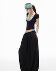 IAMXIAA Balloon Wide-Leg Drawstring Pants