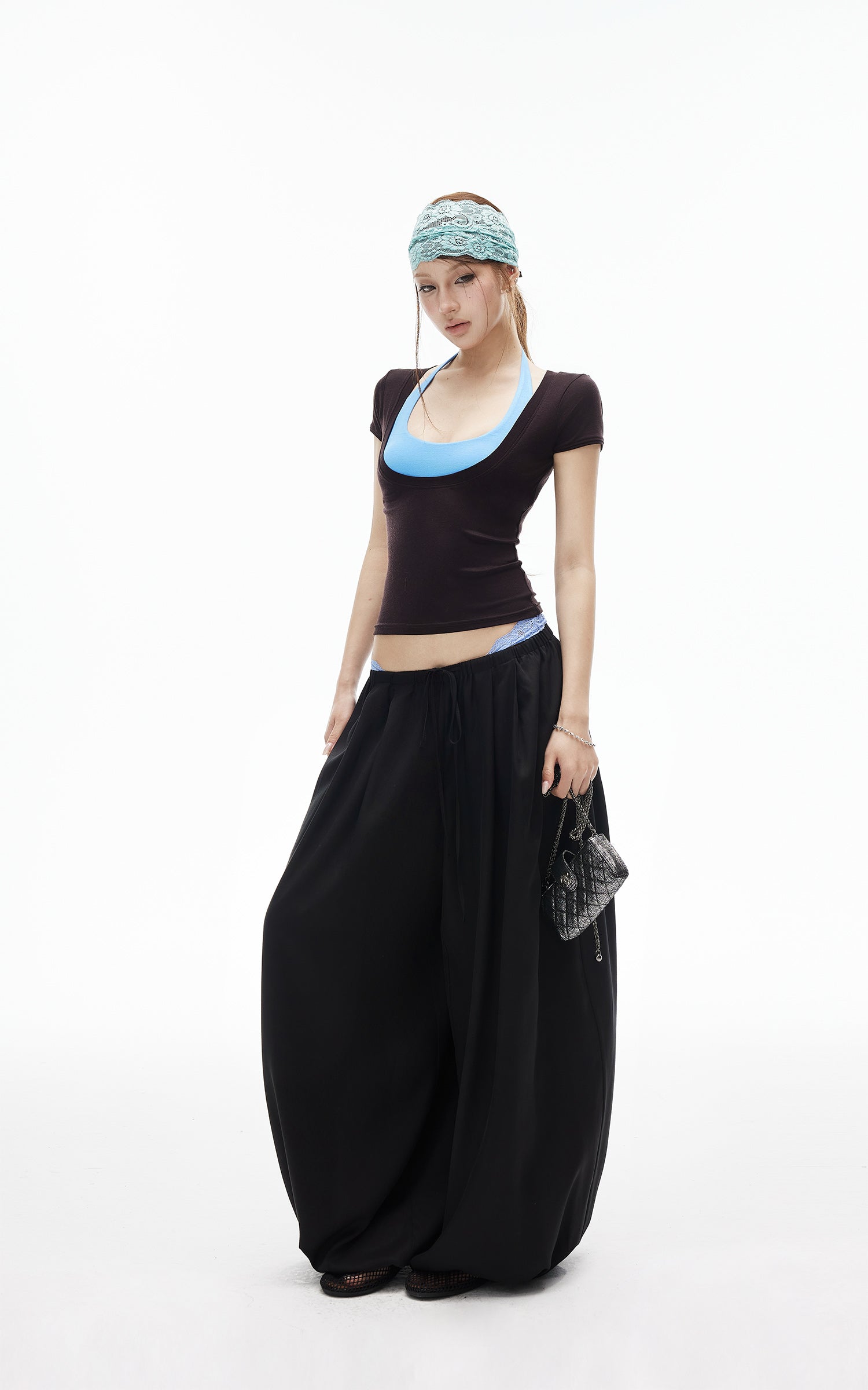 IAMXIAA Balloon Wide-Leg Drawstring Pants