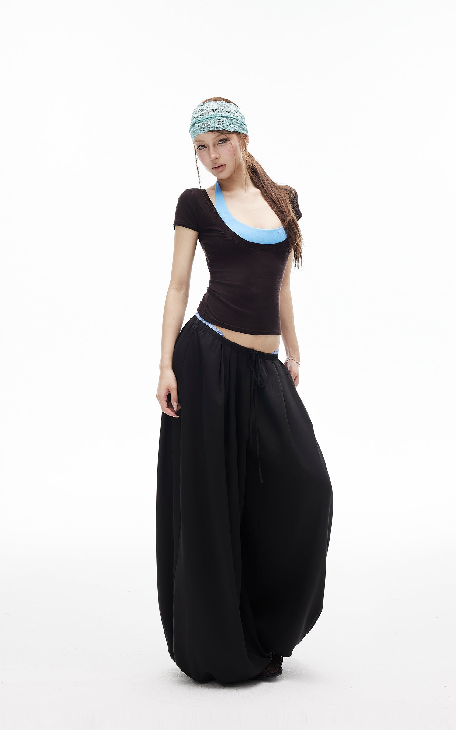 IAMXIAA Balloon Wide-Leg Drawstring Pants