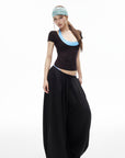 IAMXIAA Balloon Wide-Leg Drawstring Pants