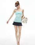 IAMXIAA Knot Detail Strapless Tube Top