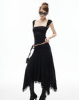 IAMXIAA Studded Ruched Square Neck Tee