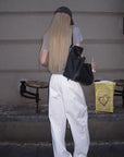 Rase le sol Embroidered Wide-Leg Drawstring Pants