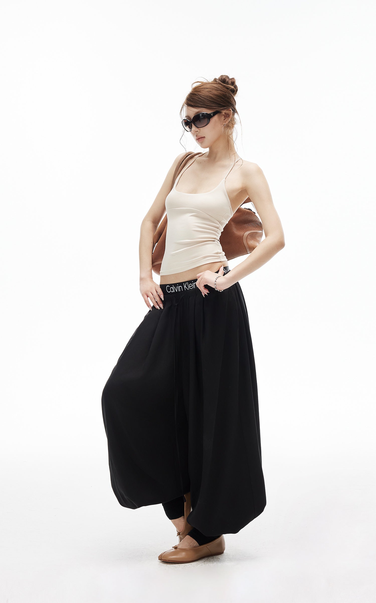 IAMXIAA Balloon Wide-Leg Drawstring Pants