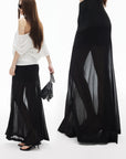 IAMXIAA Sheer Mesh Maxi Skirt