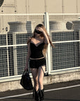 Rase le sol Raw Hem Low-Rise Lounge Shorts