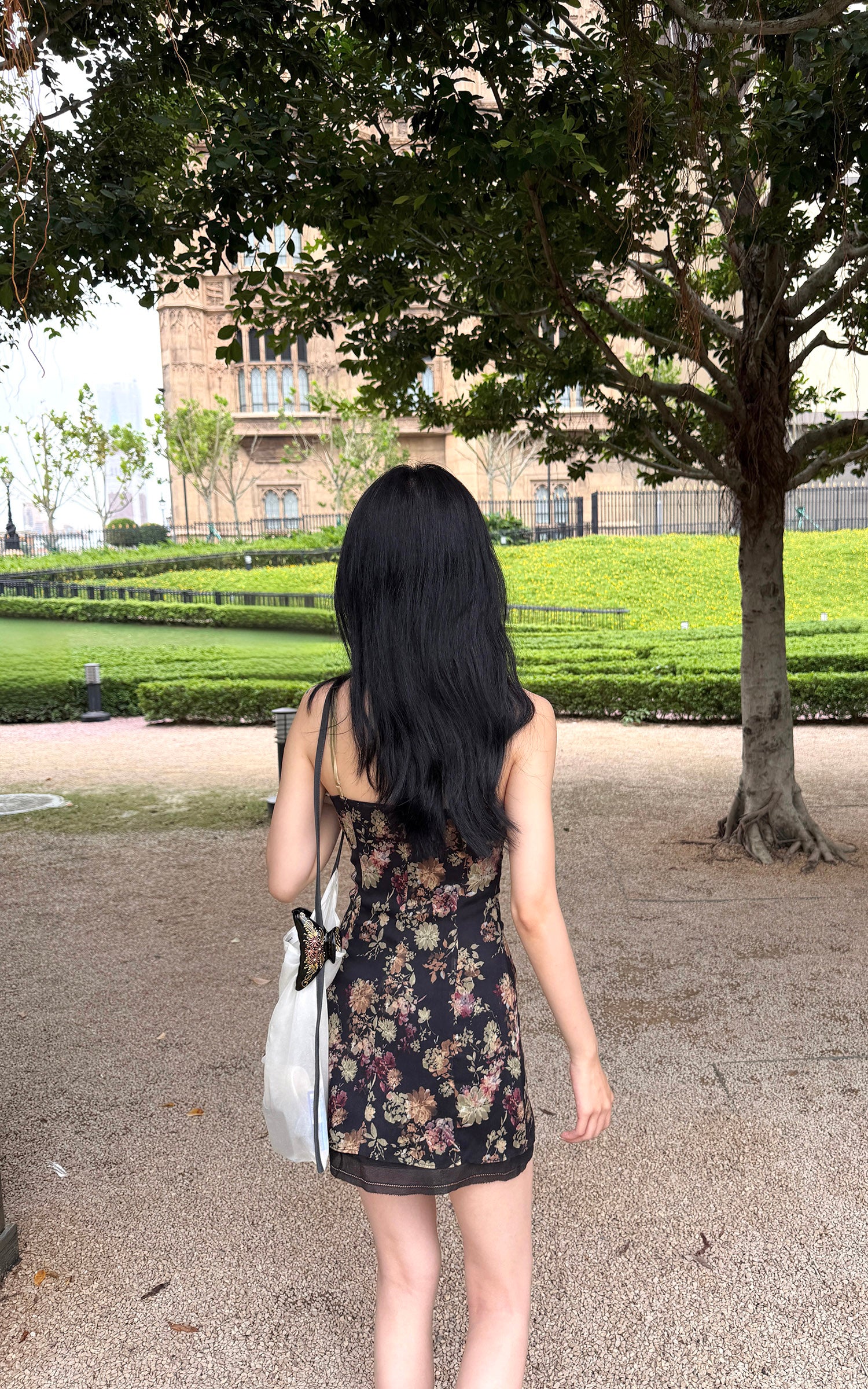 Hydrae Vintage Floral Slip Mini Dress