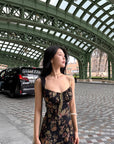 Hydrae Vintage Floral Slip Mini Dress