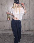 Rase le sol Asymmetric Tee & Halter Bra Set