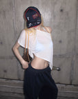 Rase le sol Asymmetric Tee & Halter Bra Set
