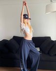 Rase le sol Asymmetric Tee & Halter Bra Set