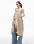 IAMXIAA Convertible Trench Bandeau Top