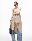 IAMXIAA Convertible Trench Bandeau Top