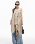IAMXIAA Convertible Trench Bandeau Top