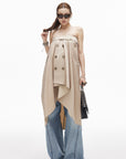 IAMXIAA Convertible Trench Bandeau Top