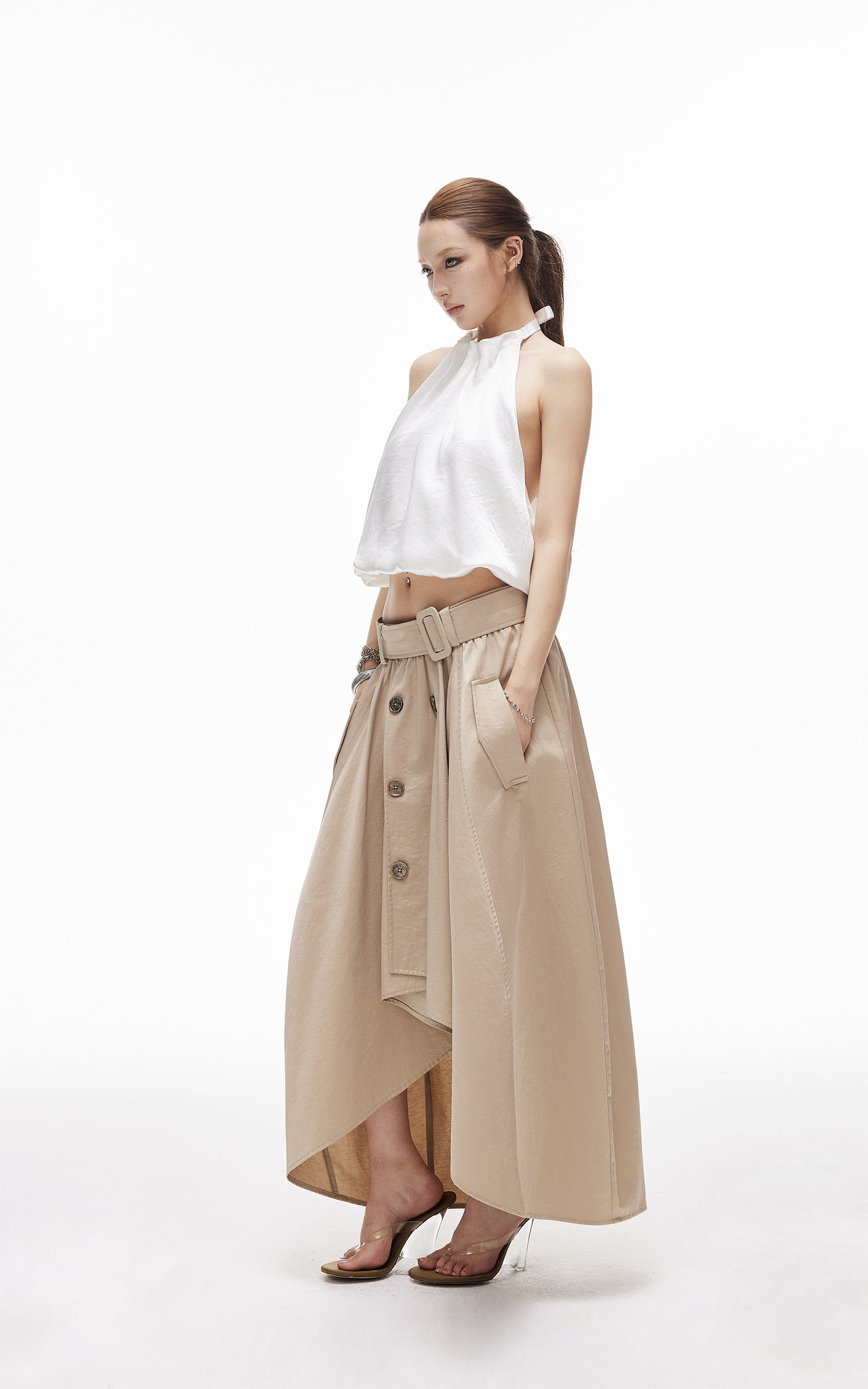 IAMXIAA Convertible Trench Bandeau Top