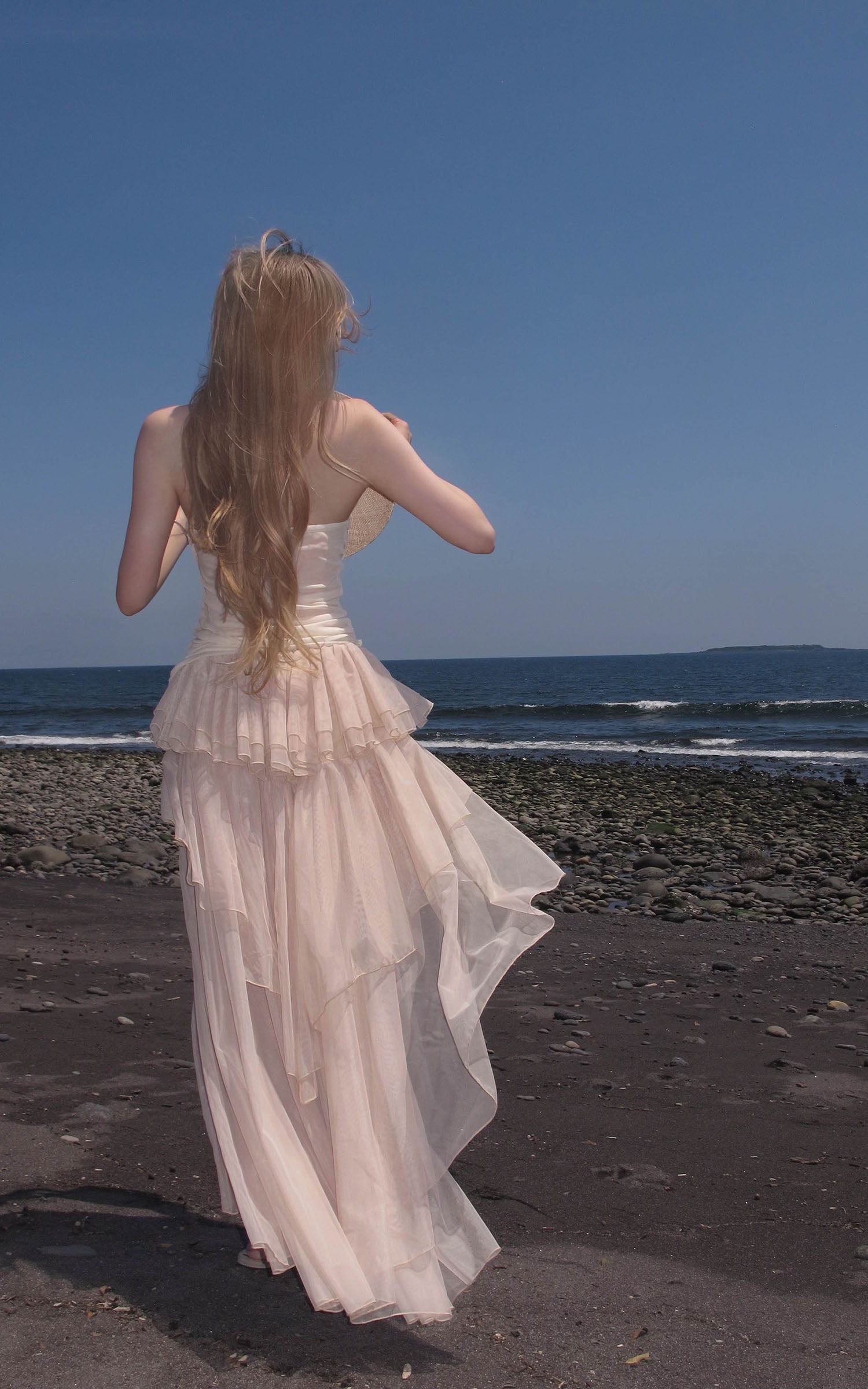 Rase le sol Draped Tube Top &amp; Layered Tulle Skirt Set